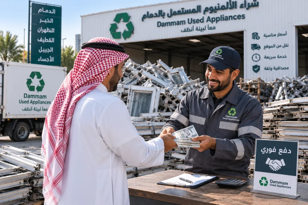 دفع فوري لبائع الألمنيوم السكراب